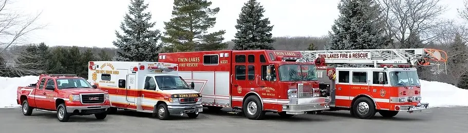 Twin Lakes Fire & Rescue vehicles